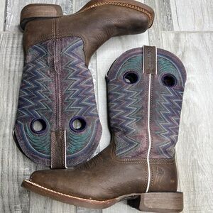 DURANGO WOMEN'S LADY REBEL AMETHYST WESTERN PERFORMANCE BOOTS - BROAD SQUARE TOE